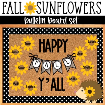 Preview of Fall EDITABLE Bulletin Board Set