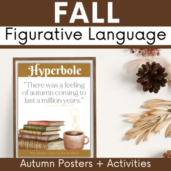 Preview of Fall ELA Activity : Autumn Creative Writing : Figurative Language Bulletin Board