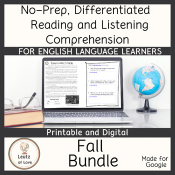 Preview of Fall ESL Reading Comprehension