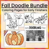 Fall Early Finisher Printable Coloring Page Bundle With Do
