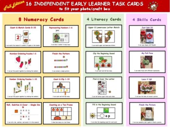 Preview of Fall Early Learner Task Cards