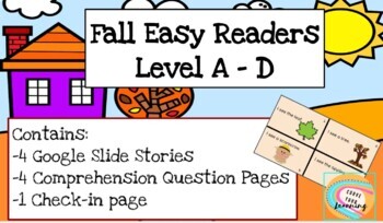 Preview of Fall Easy Readers Reading Level A-D