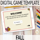 Fall Editable Digital Review Game for Spanish Class
