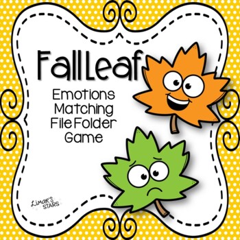 Preview of Fall Emotions Matching File Folder Game