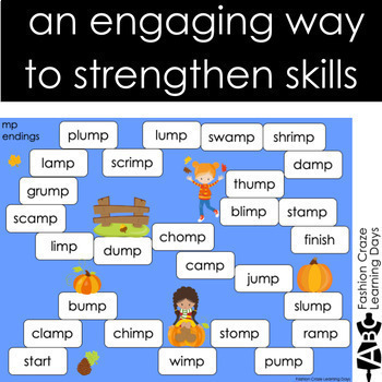 Ending Blends Games with lf, lt, lp, mp, nd, nk, sk, nt, and st | TpT