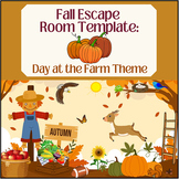 Fall Escape Room Template: Day at the Farm Theme