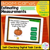 Fall Estimating Lengths BOOM™ Cards Standard 2.MD.3