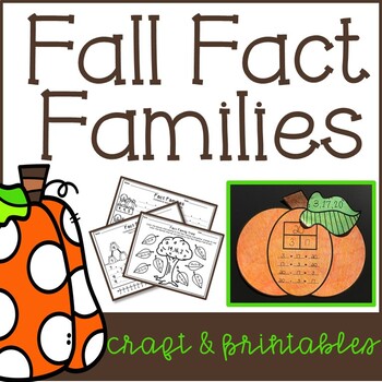 Preview of Fall Fact Families