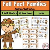 Fall Fact Family Addition and Subtraction Task Cards