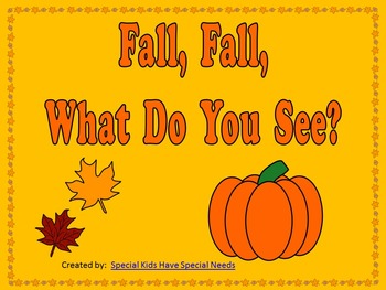 Preview of Fall Fall What Do You See?  Emergent Reader PowerPoint