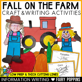 Preview of Fall Farm Crafts, Labeling & Informative Writing Activities | Farm Unit 2