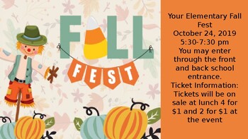 Preview of Fall Fest Flyer