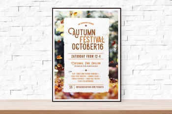 Preview of Fall Festival Flyer Template, Word Flyer Templates