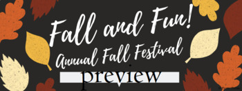 Preview of Fall Festival Invite/Banner/Ticket