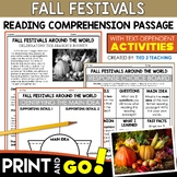 Fall Festivals Around the World Reading Passage and Questions