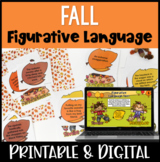Fall Figurative Language Sorting Activity with Digital