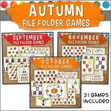 Fall File Folder Game Bundle