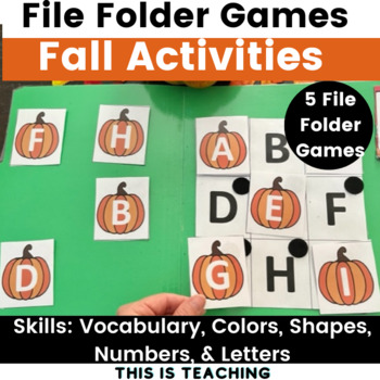 Preview of Fall File Folder Games & Activities For Preschool Special Education