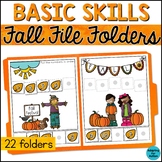 Fall File Folder Games and Activities for Special Educatio