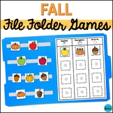 Fall File Folder Games and Activities for Special Educatio