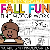 Fall Fine Motor Activities | NO PREP Tracing Cutting Dab D