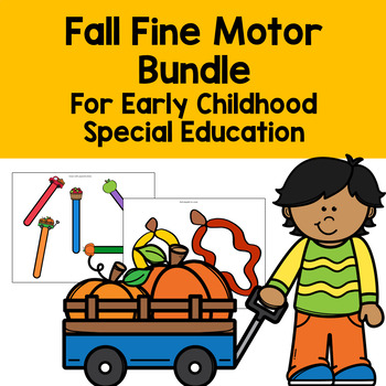Preview of Fall Fine Motor Bundle for Early Childhood Special Education