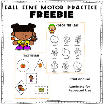 Preview of Fall Fine Motor Freebie