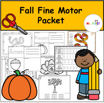 Preview of Fall Fine Motor Packet-Freebie