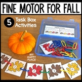 Fall Fine Motor Skills Task Boxes