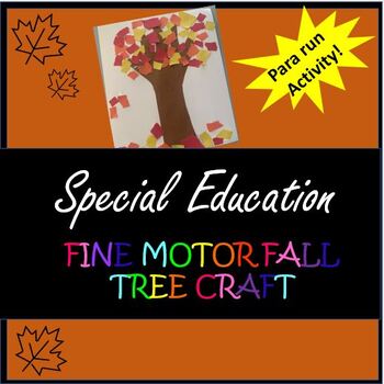Preview of Fall Fine Motor Tree Craft