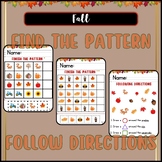 Fall - Finish the Pattern/Follow Directions