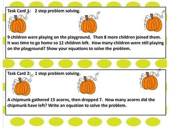first grade problem solving activities