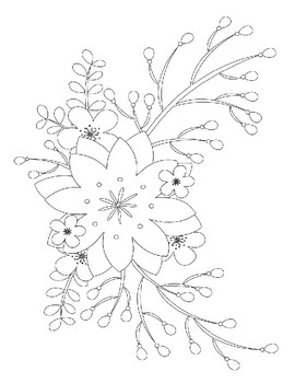 Fall Flower Coloring page Mothers Day by Super Robert70 | TPT