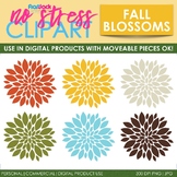 Fall Flowers Clip Art (Digital Use Ok!)