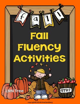 Preview of Fall Fluency Activities