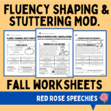 Fall Fluency Shaping & Stuttering Modification - Speech Therapy