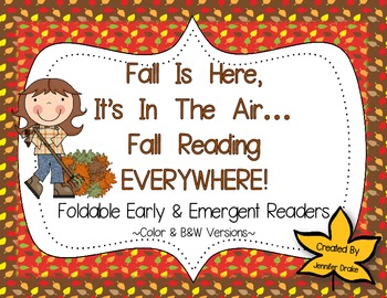 Preview of Fall Foldable Early & Emergent Readers ~Set of 10~ Color & B&W *CC Aligned
