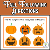 Fall Following Directions Task Cards and Boom Cards
