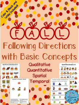 Preview of Fall Following Directions with Basic Concepts