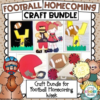 Preview of Fall Football and Homecoming Craft Bundle