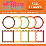 Fall Frames Clip Art (Digital Use Ok!)