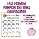Fall Freebie: Pumpkin Rhythm Composition