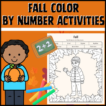 Preview of Fall Fun Activities  | Fall Color by Number Activities