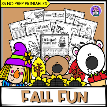 Preview of Fall Fun Activity | Reading Passages | 120 Number Chart | November Math Packets