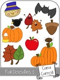 Fall Fun Doodles 1 {Clipart for Personal & Commercial Use}