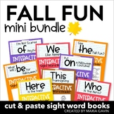 Fall Fun Emergent Reader Mini Bundle of Sight Word Books