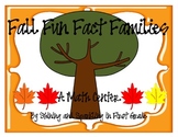 Fall Fun Fact Families Freebie {Math Center}
