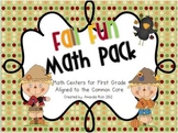 Fall Fun Math Pack (Math Centers for First Grade)