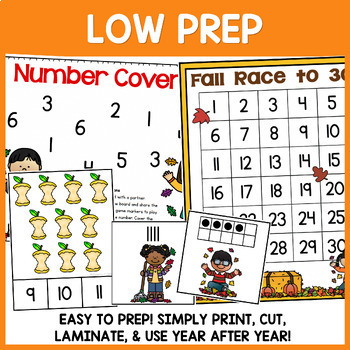 Fall Centers Kindergarten Math and Literacy Centers Activities | TpT