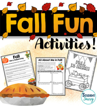 Preview of Fall Fun Activities Packet | Fall Bingo | Fall Poetry Leaf Observation Activity